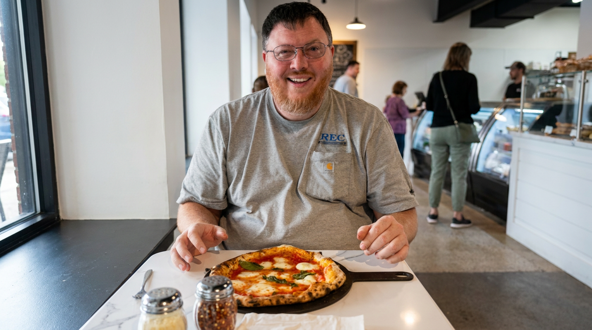The chef behind the fire